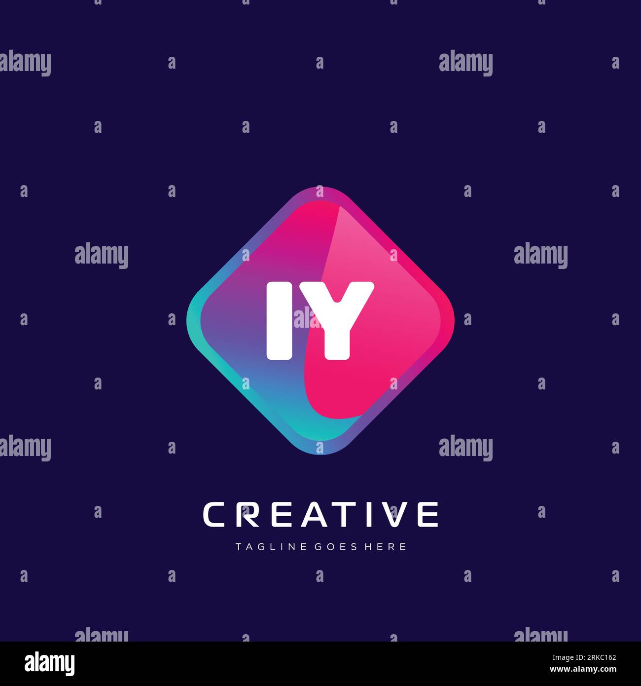initial logo With Colorful template vector. Stock Vector