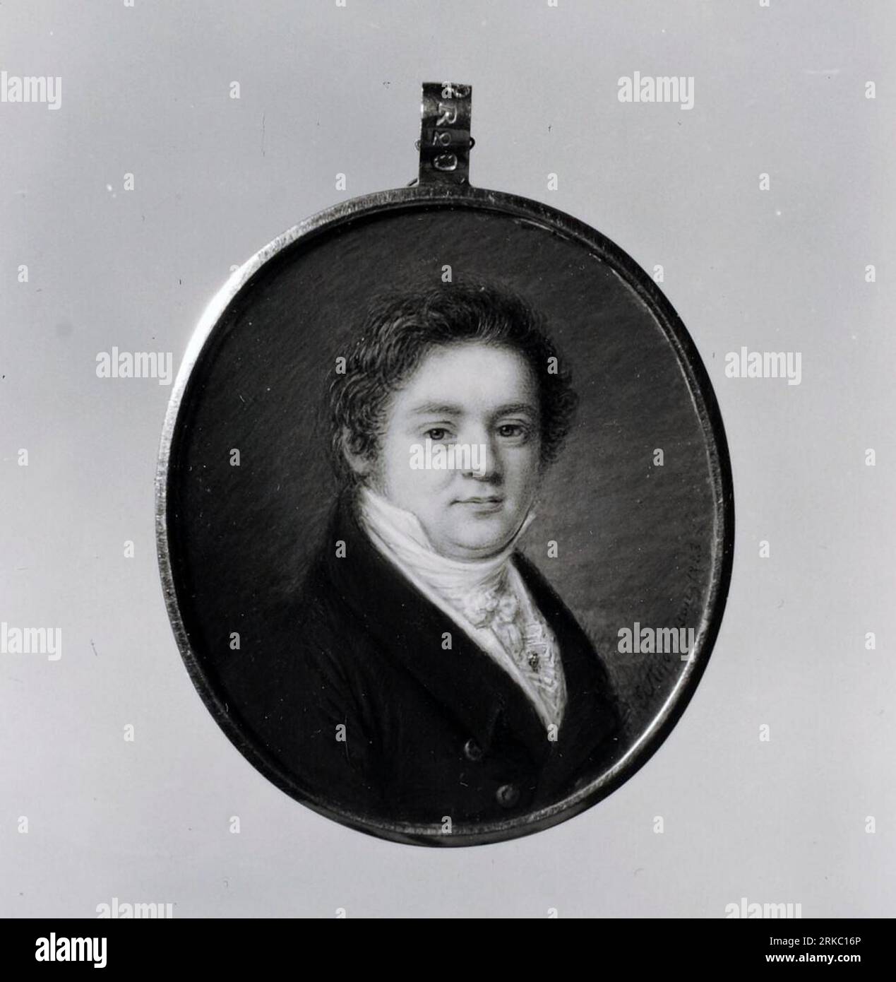 Carl Jöran Kock ? (1808-1894), grosshandlare, riksdagsman 1823 by Anders Gustaf Andersson Stock Photo