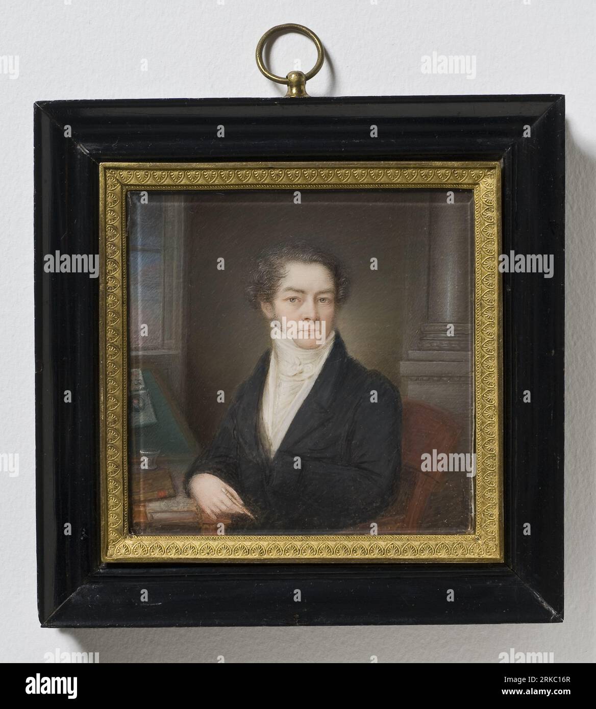 Self-portrait 1820 by Anders Gustaf Andersson Stock Photo