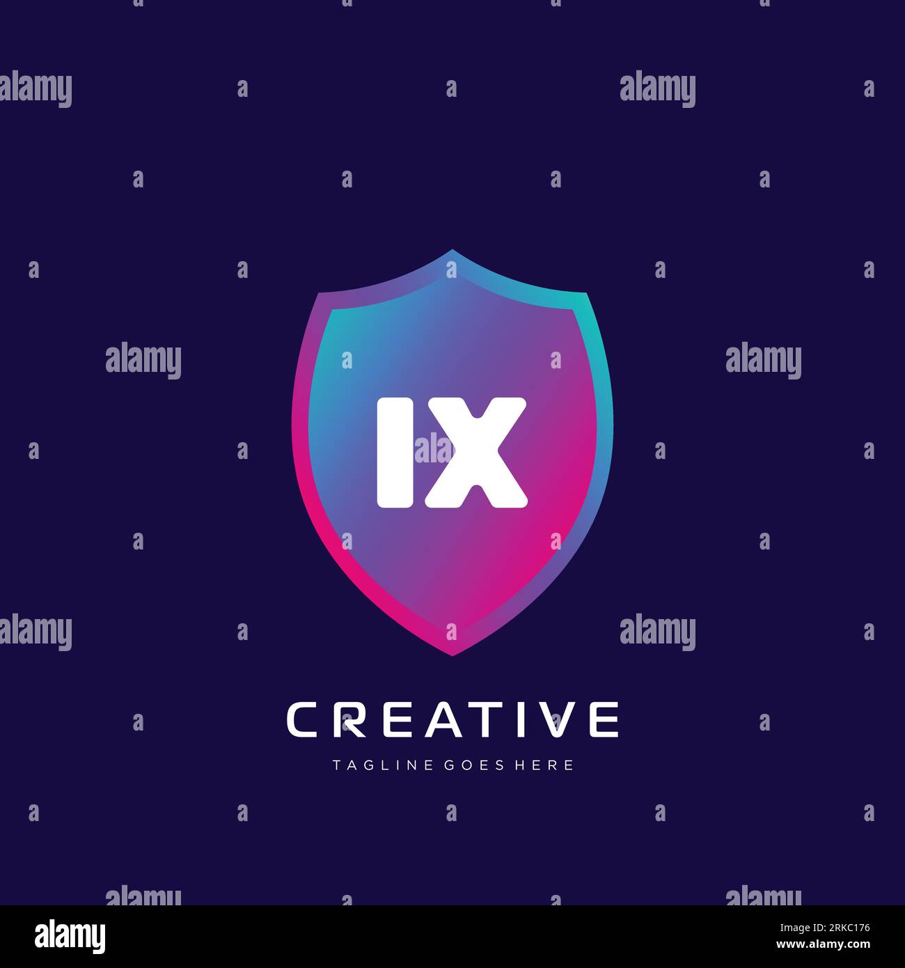 initial logo With Colorful template vector. Stock Vector