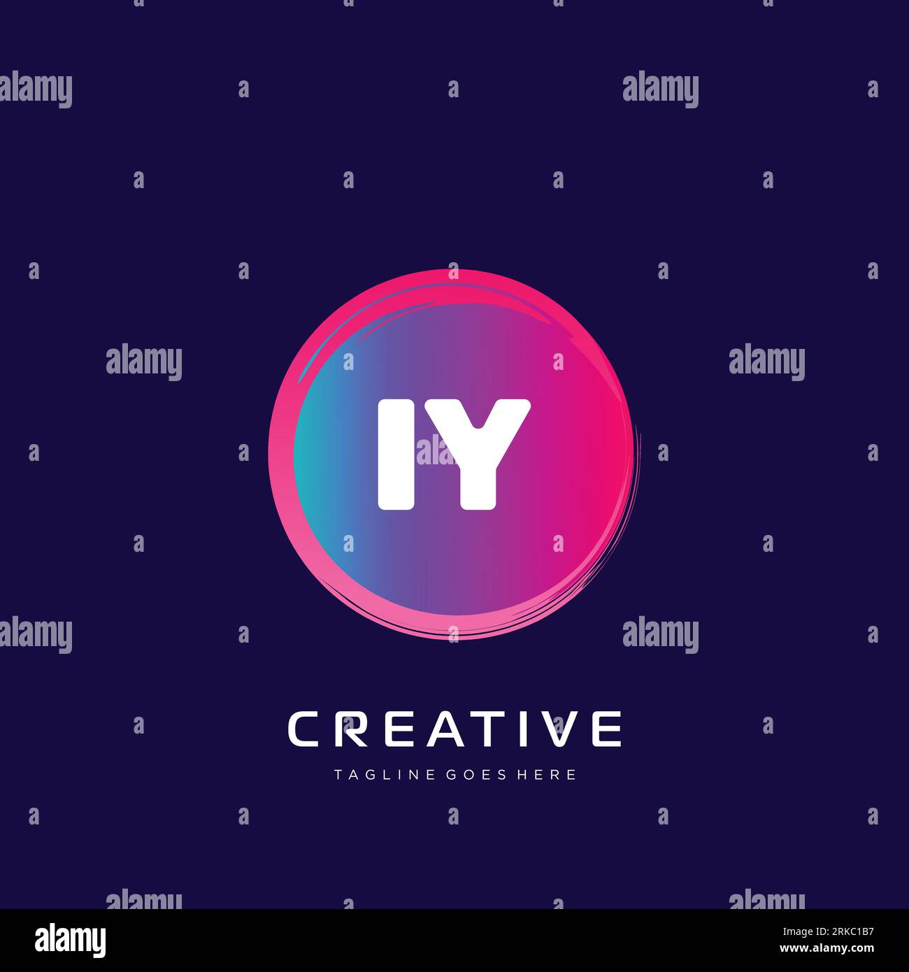 initial logo With Colorful template vector. Stock Vector
