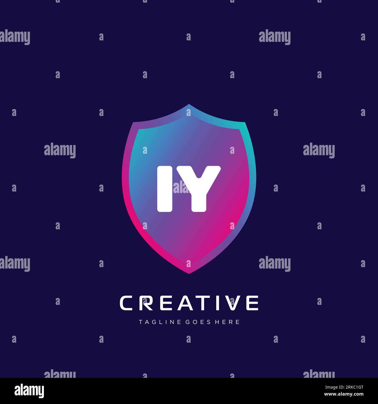 initial logo With Colorful template vector. Stock Vector