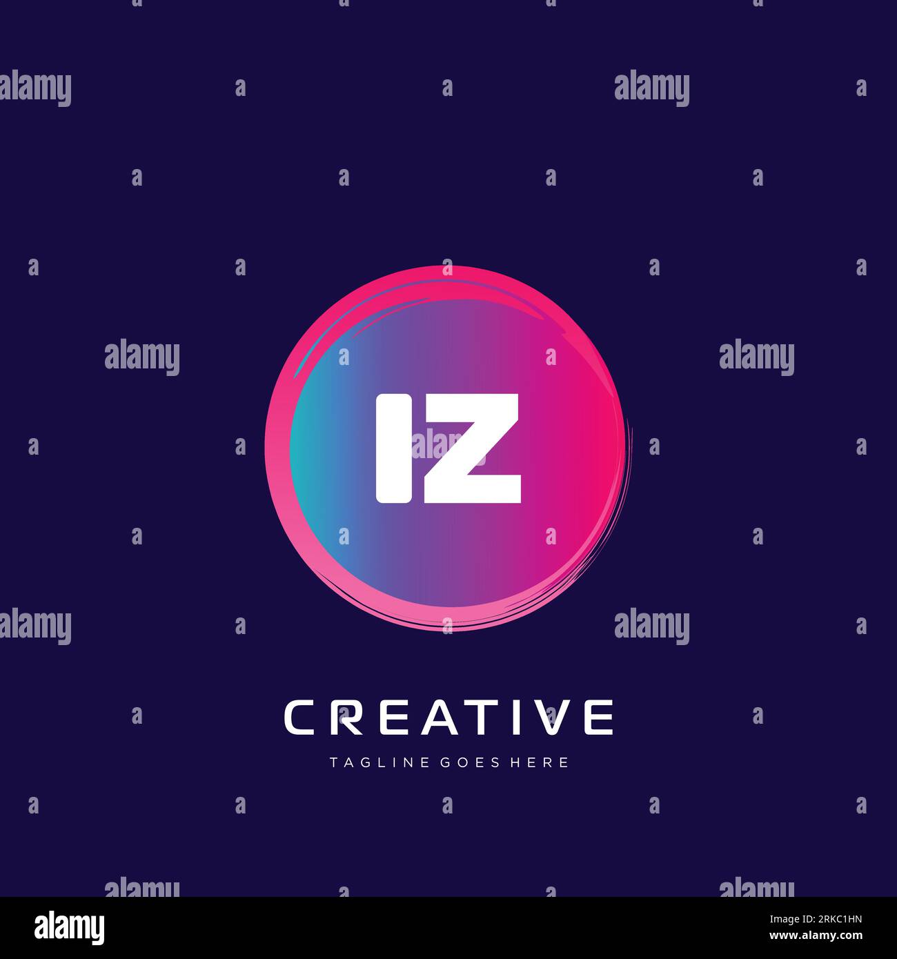initial logo With Colorful template vector. Stock Vector