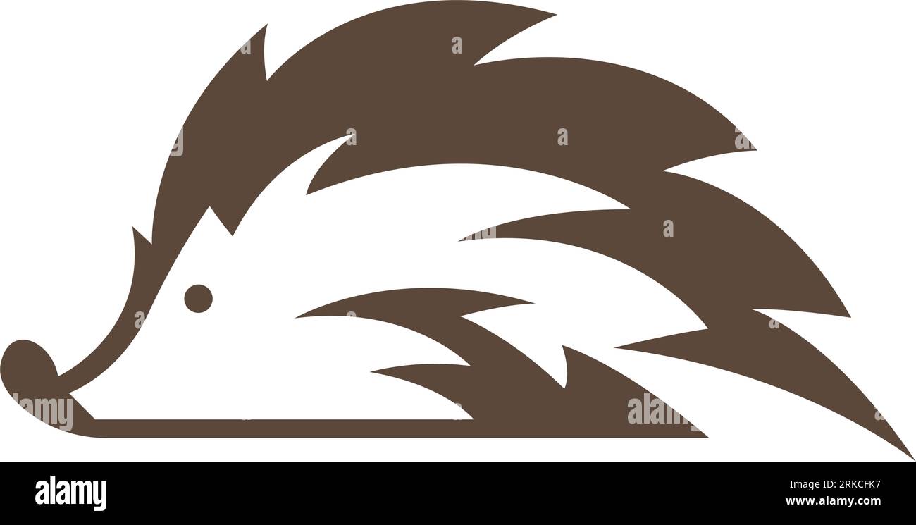 Hedgehog logo icon design illustration Stock Vector