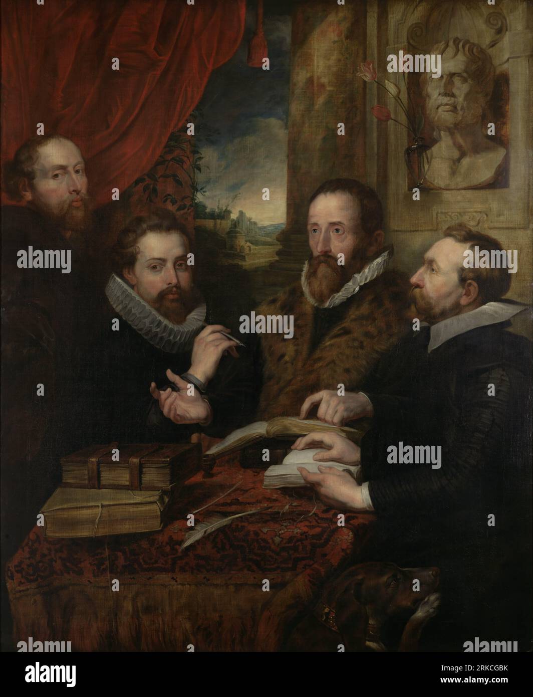 Four Philosophers by JeanPierreAntoine Tassaert Stock Photo Alamy