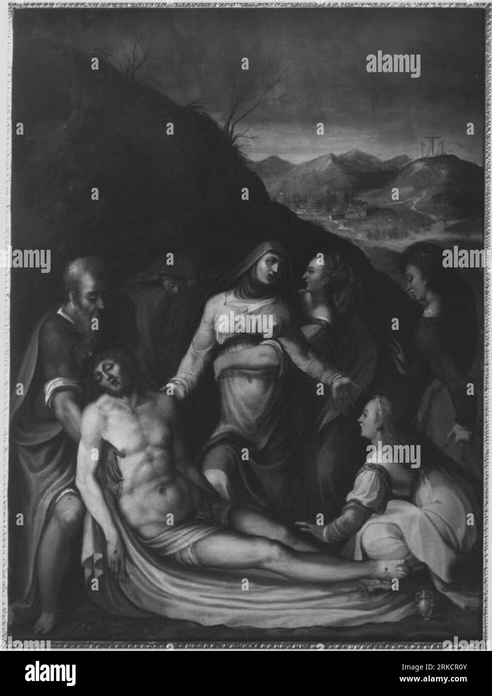 Lamentation of Christ between 1515 and 1579 by Marcello Venusti Stock Photo