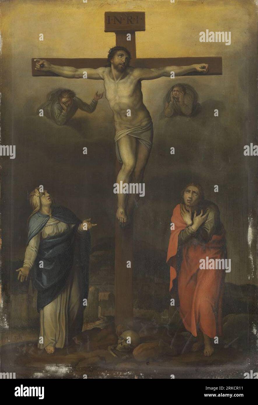 Christus am Kreuz between 1515 and 1579 by Marcello Venusti Stock Photo