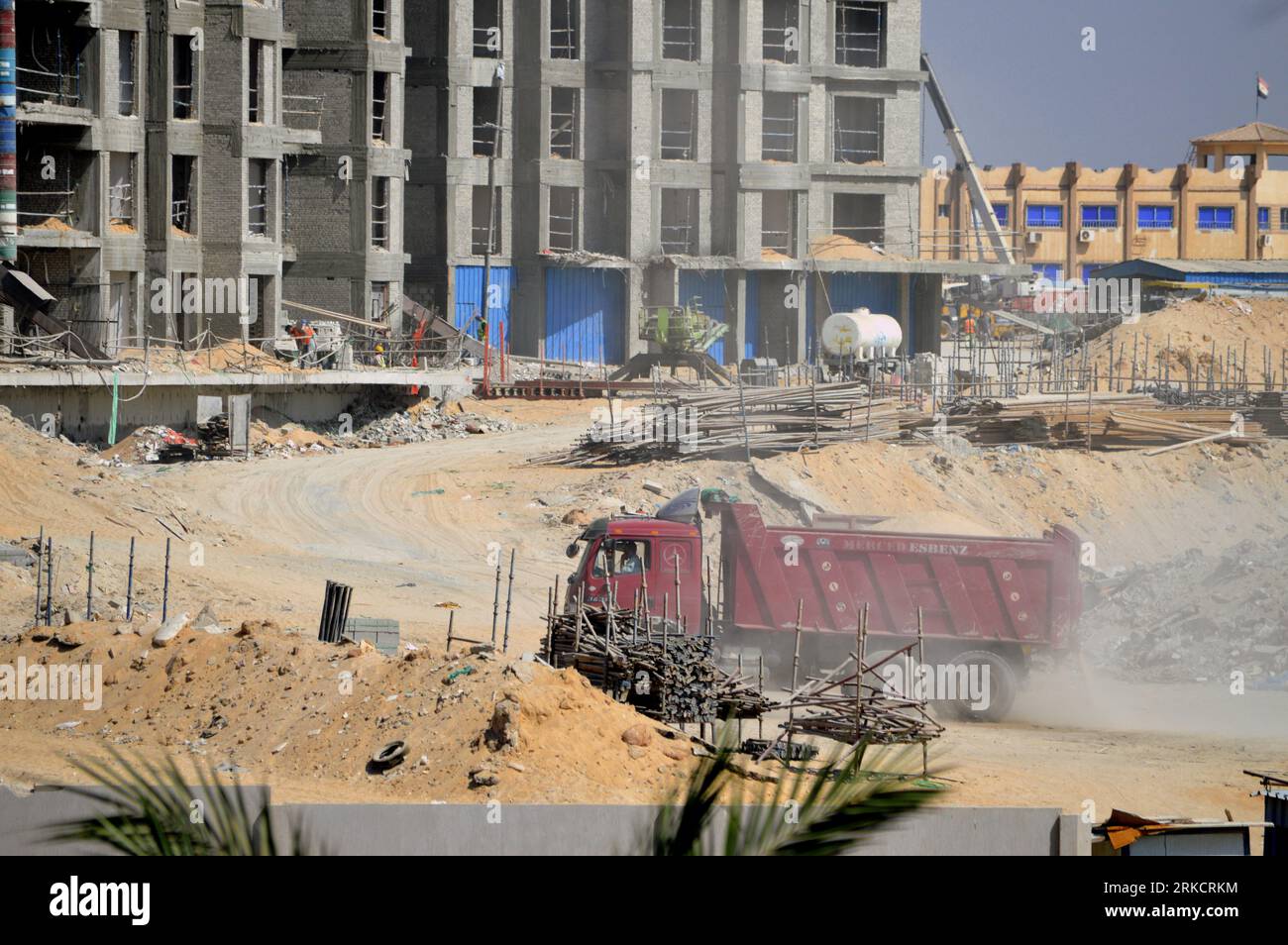 Giza, Egypt, August 19 2023 New residential high rise in Egypt, real estate developmental