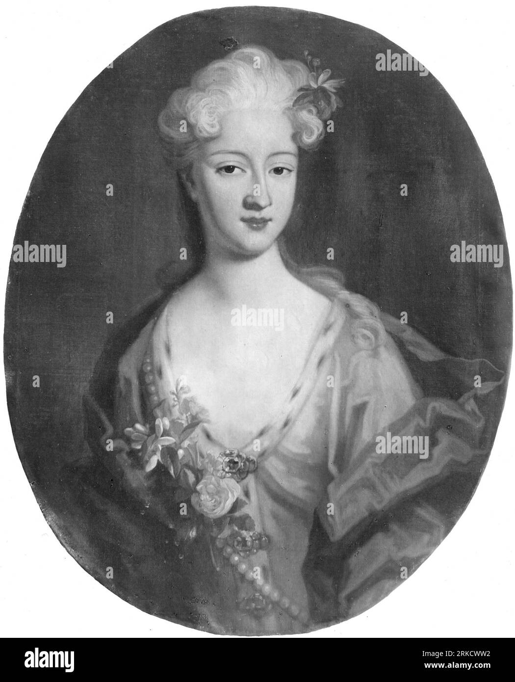 Vilhelmina Charlotta, 1695-1722, prinsessa av Hessen-Kassel 18th century by Herman Hendrik de Quiter the Younger Stock Photo