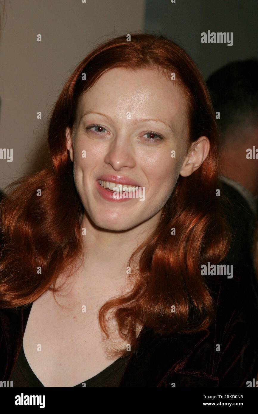 Karen Elson attends Ann Taylor's 50th Anniversary Celebration with Vogue at Chelsea Art Museum in New York City on September 9, 2004.  Photo Credit: Henry McGee/MediaPunch Stock Photo