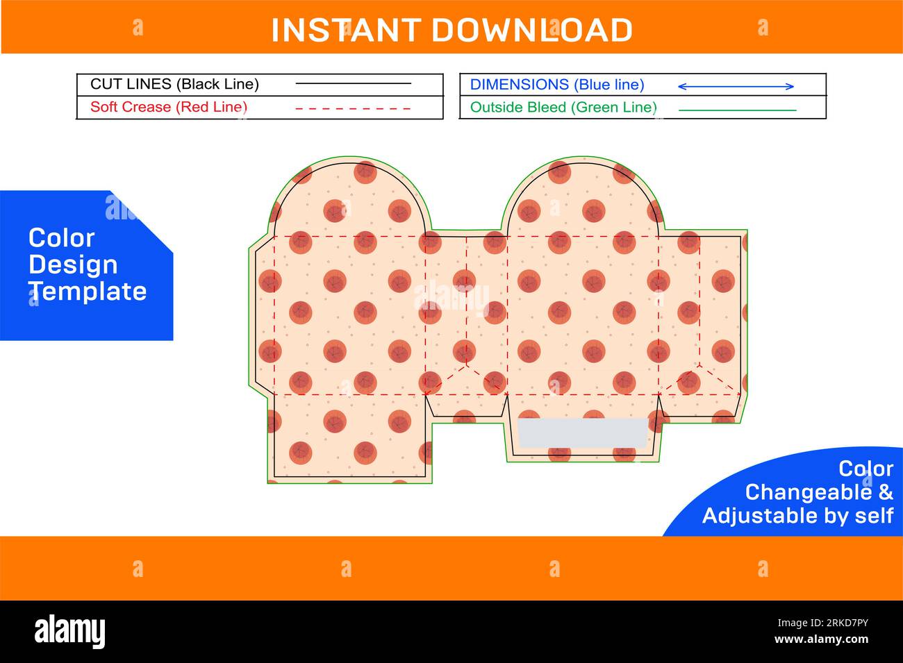 Shopping bag, carry bag and shoe bag dieline template, 3D vector file