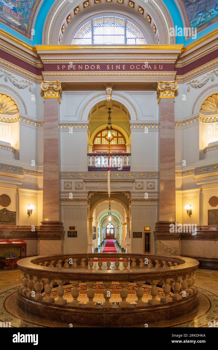 Interior architecture of the BC Legislature public areas in Victoria ...