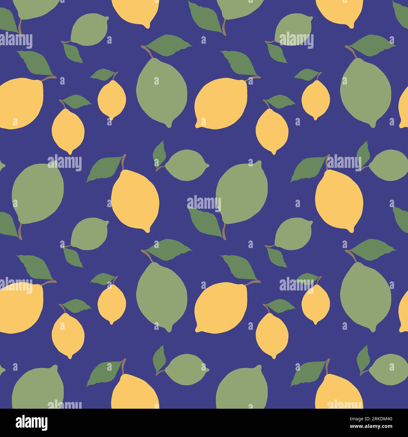 Seamless pattern with lemons. Vector illustration Stock Photo - Alamy