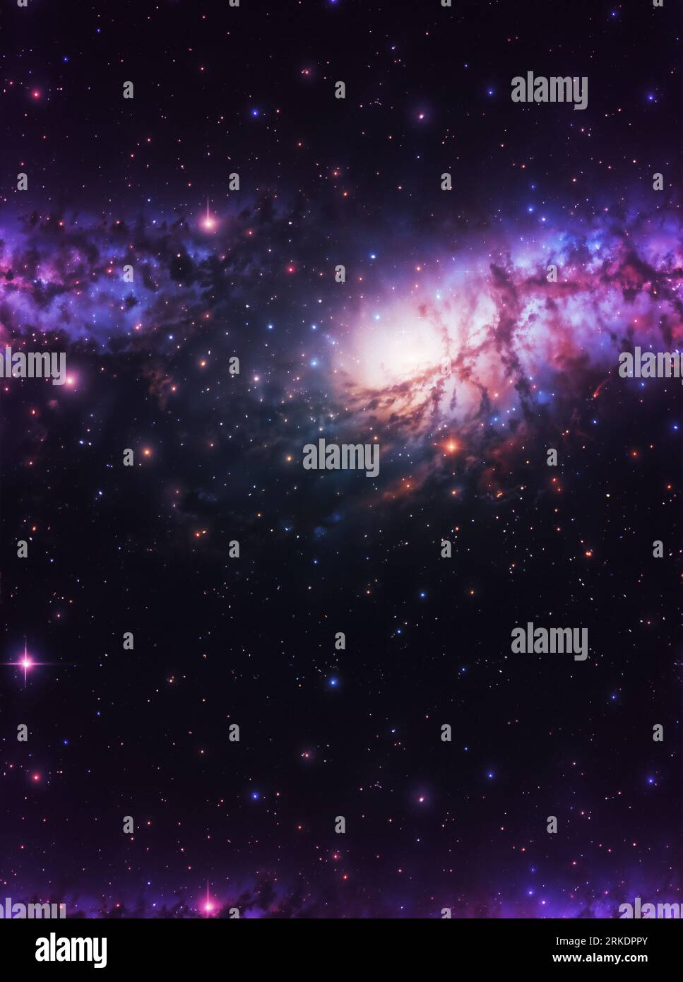 Abstract colorful nebula clouds in the starry space. Elements for this ...