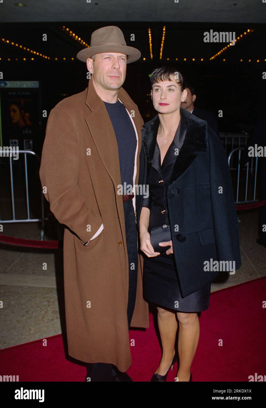 LOS ANGELES, CA. January 29, 1996: Actor Bruce Willis & actress Demi Moore at the premiere of ÒThe JurorÓ at the Cineplex Odeon Cinema, Century City Picture: Paul Smith / Featureflash Stock Photo
