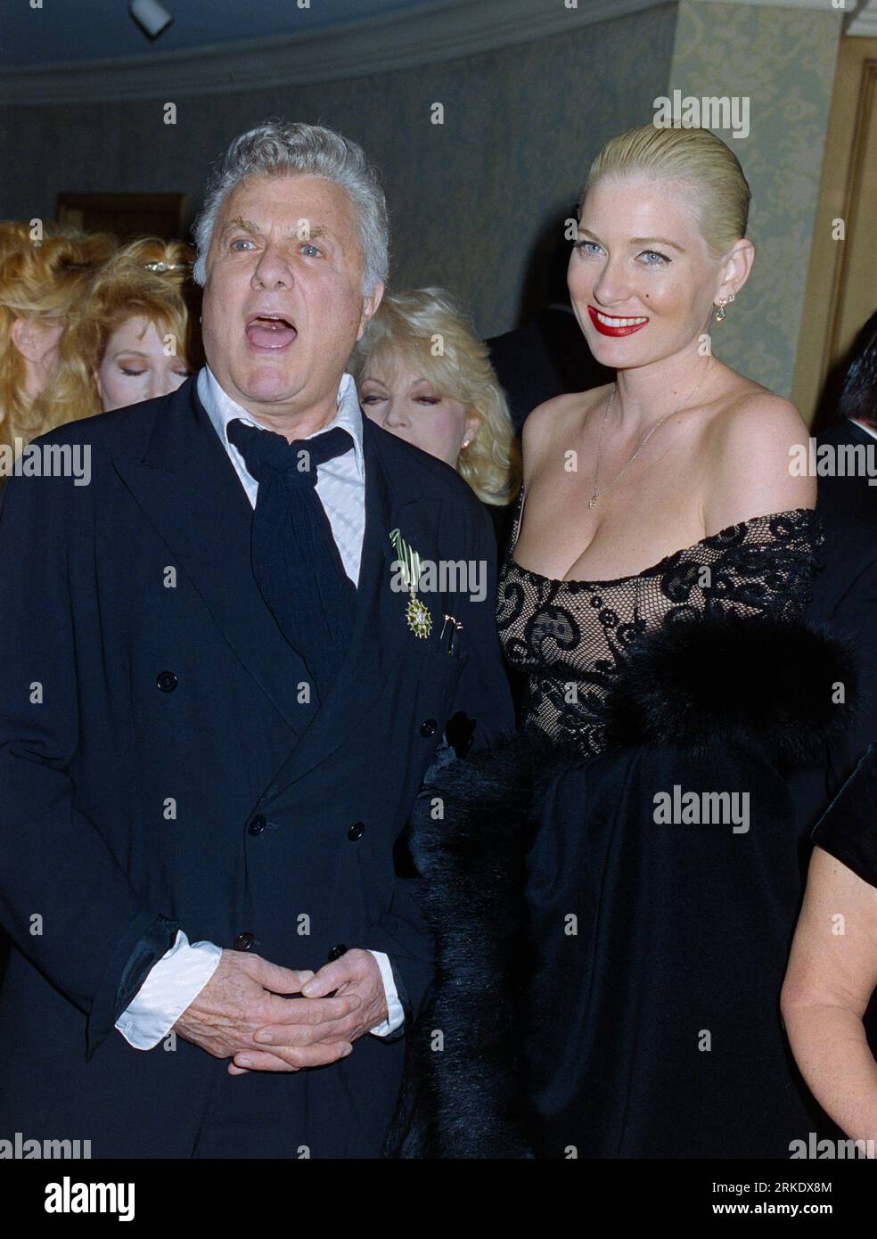 LOS ANGELES, CA. c1996: Actor Tony Curtis & wife Jill Vandenberg at a charity event in Beverly Hills. Picture: Paul Smith / Featureflash Stock Photo