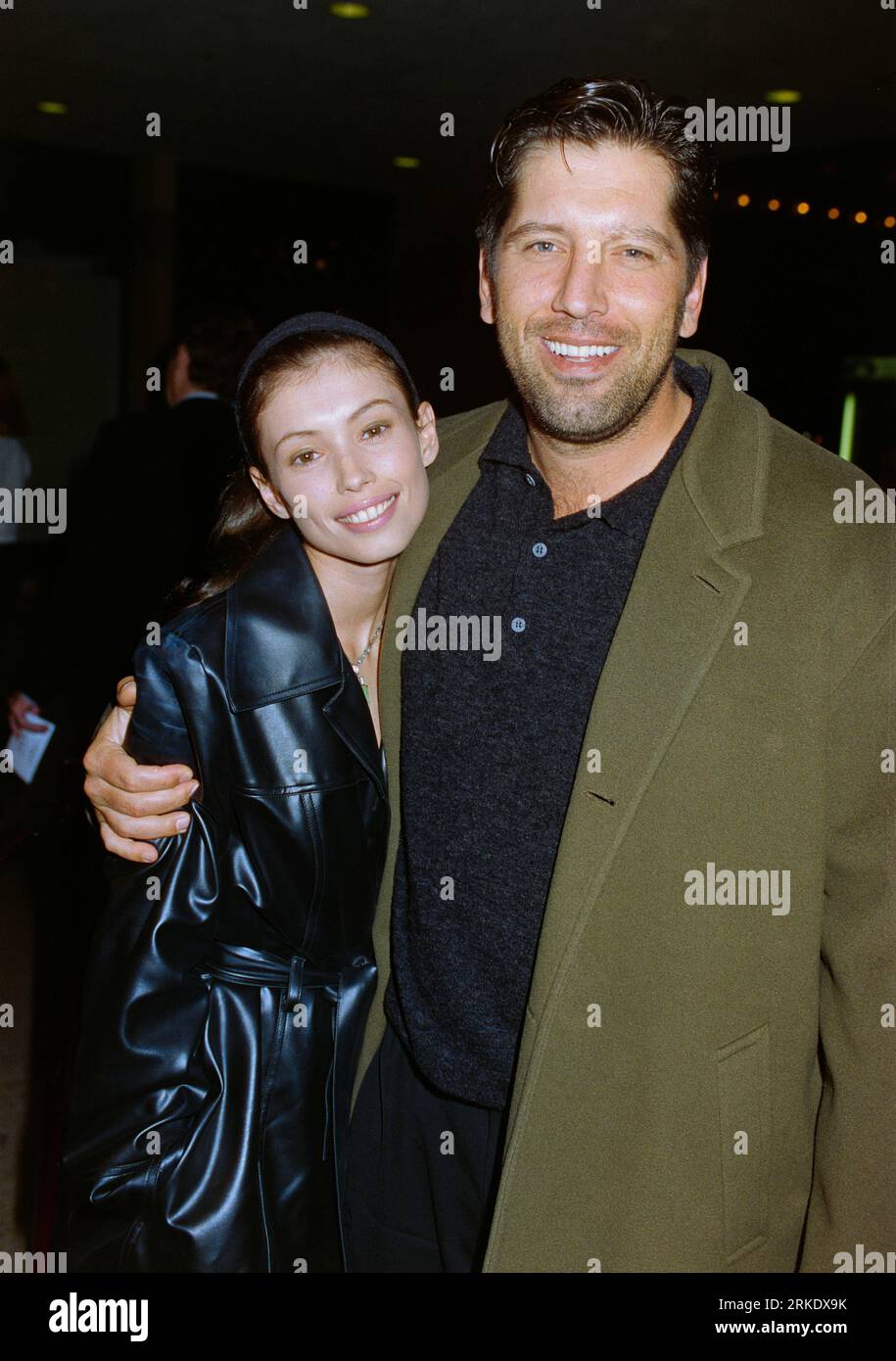 LOS ANGELES, CA. January 29, 1996: Actress Jane March & Carmine at the premiere of ÒThe JurorÓ at the Cineplex Odeon Cinema, Century City Picture: Paul Smith / Featureflash Stock Photo