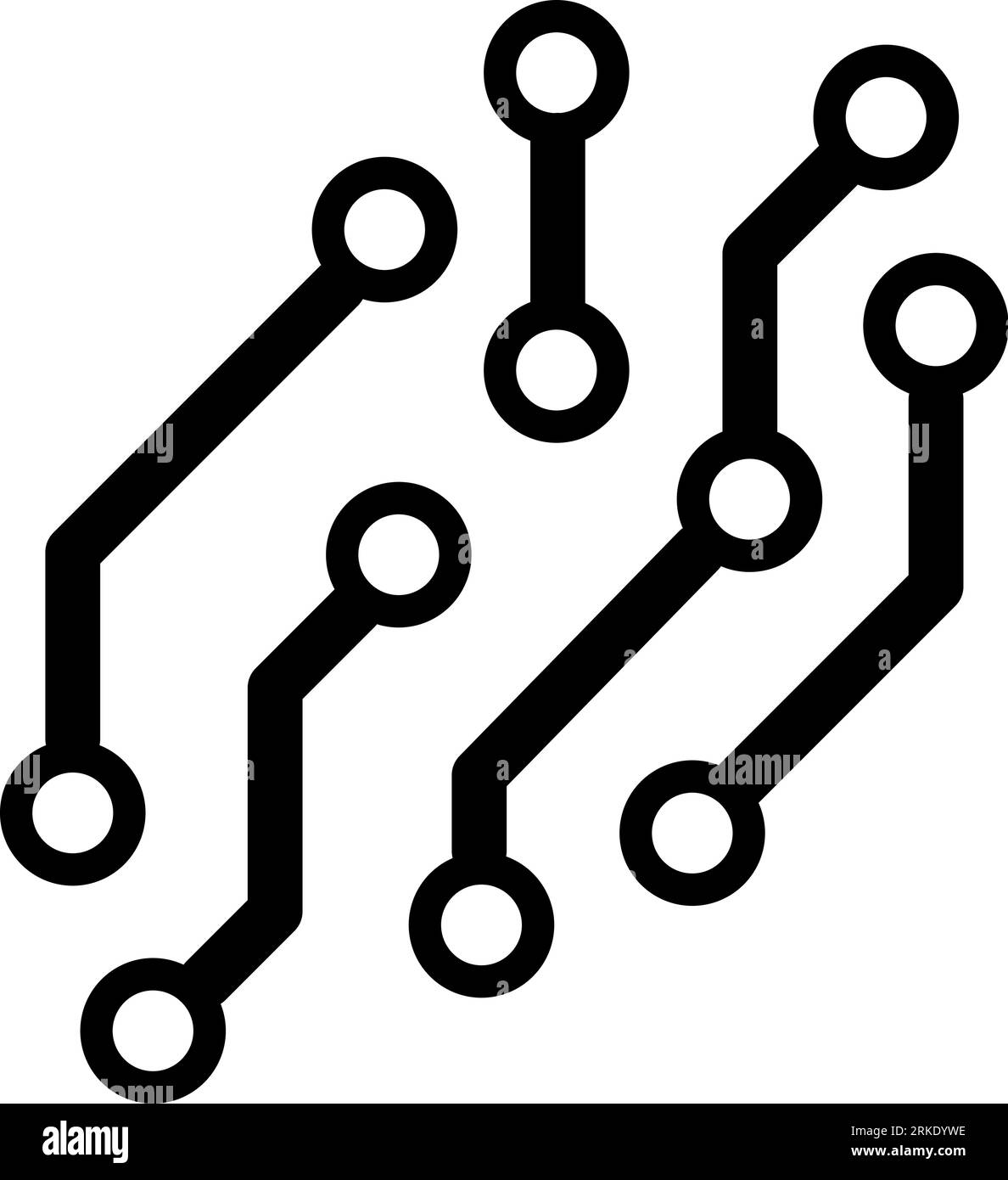 Line icon as concept of framework or program code Stock Vector