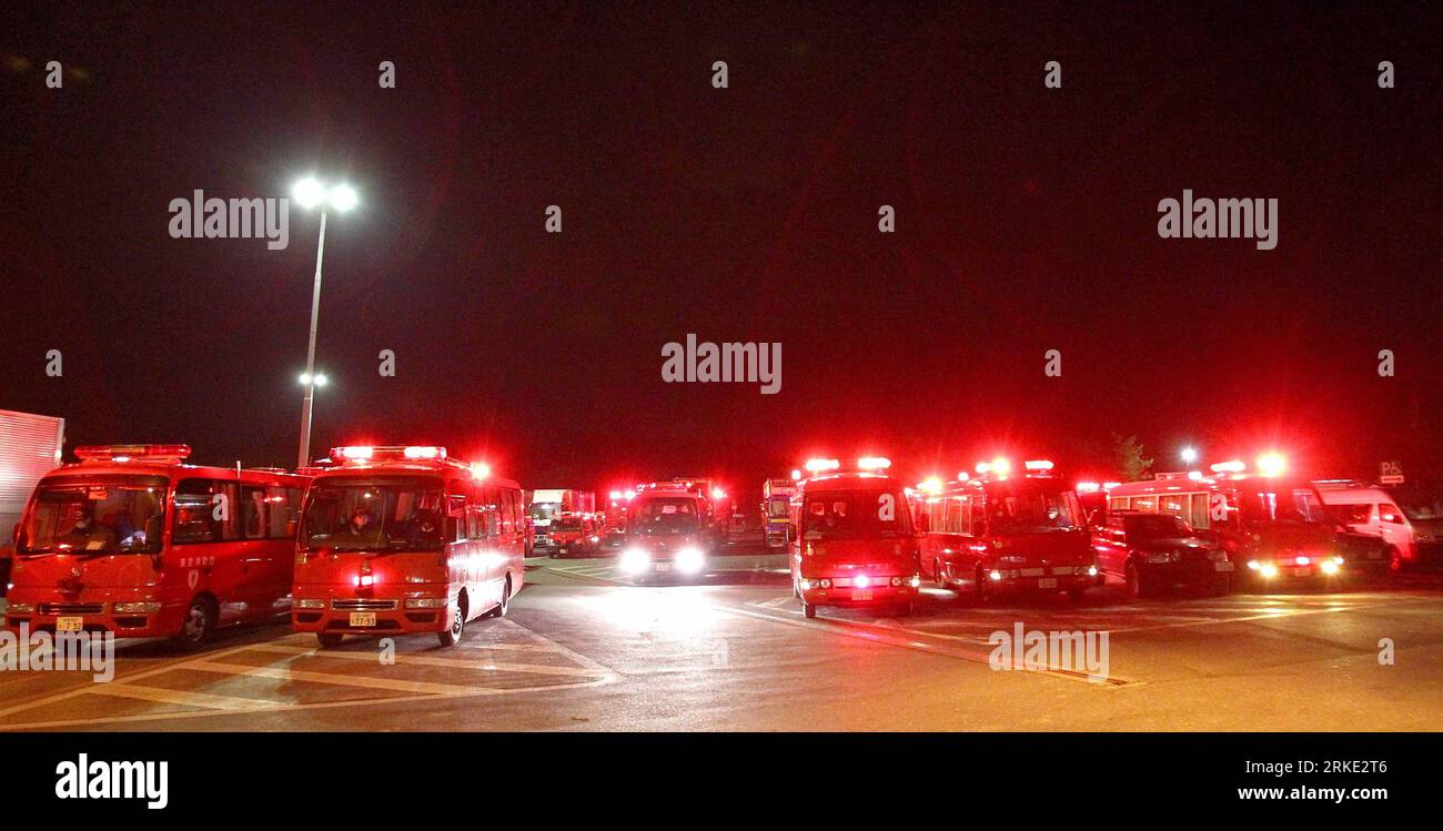 Fukushima daiichi nuclear plant fire hi-res stock photography and