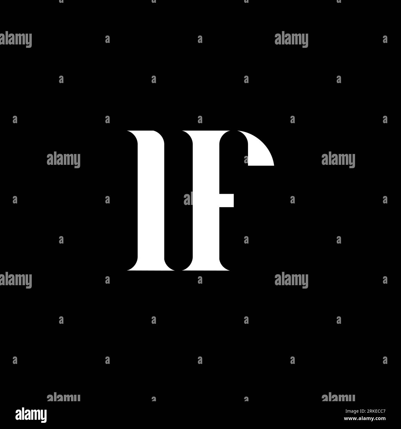 IF I F letter logo design. Initial letter IF uppercase monogram logo ...