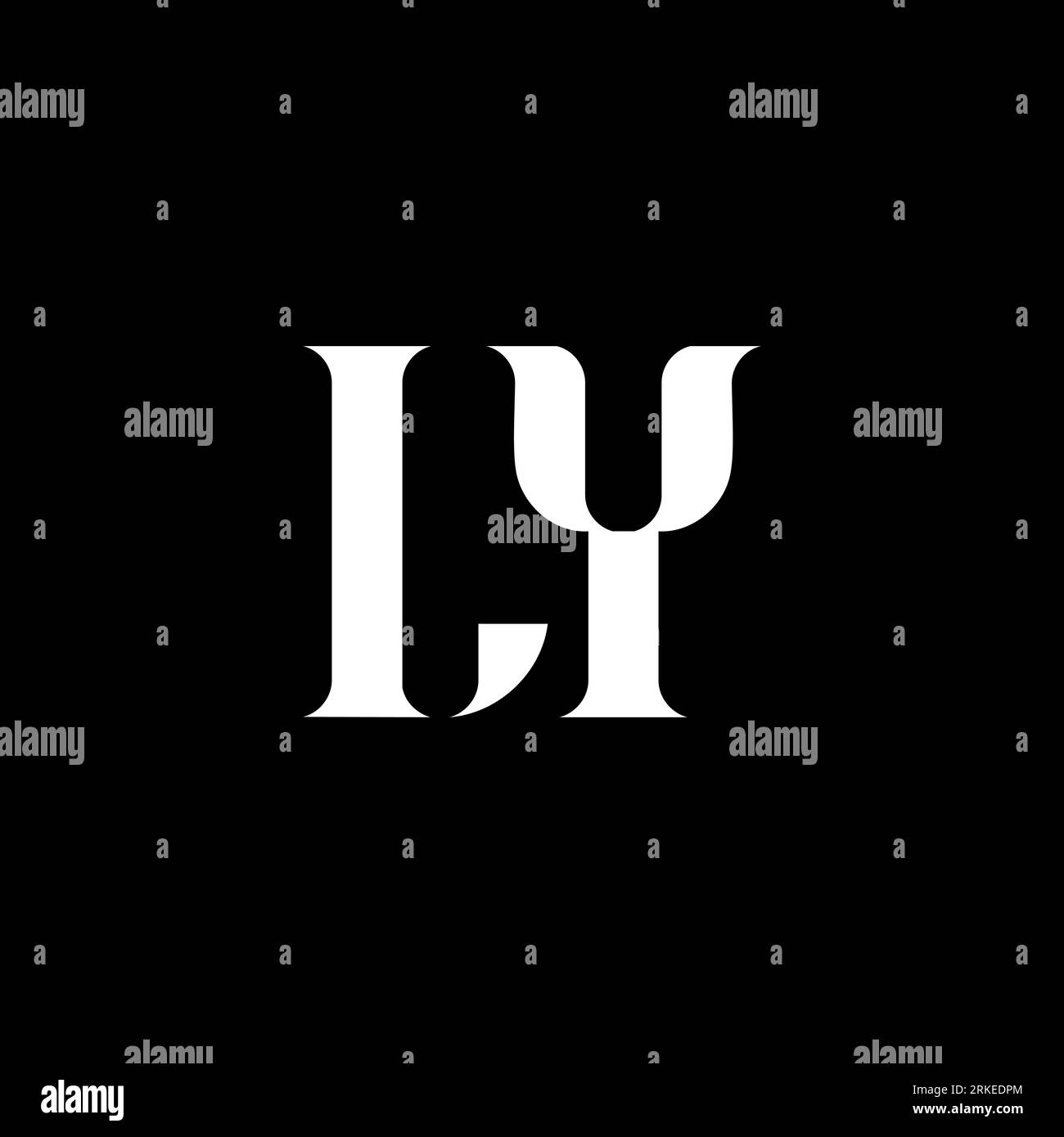 Minimal Yl Logo Icon Of A Ly Letter On A Luxury Background Logo
