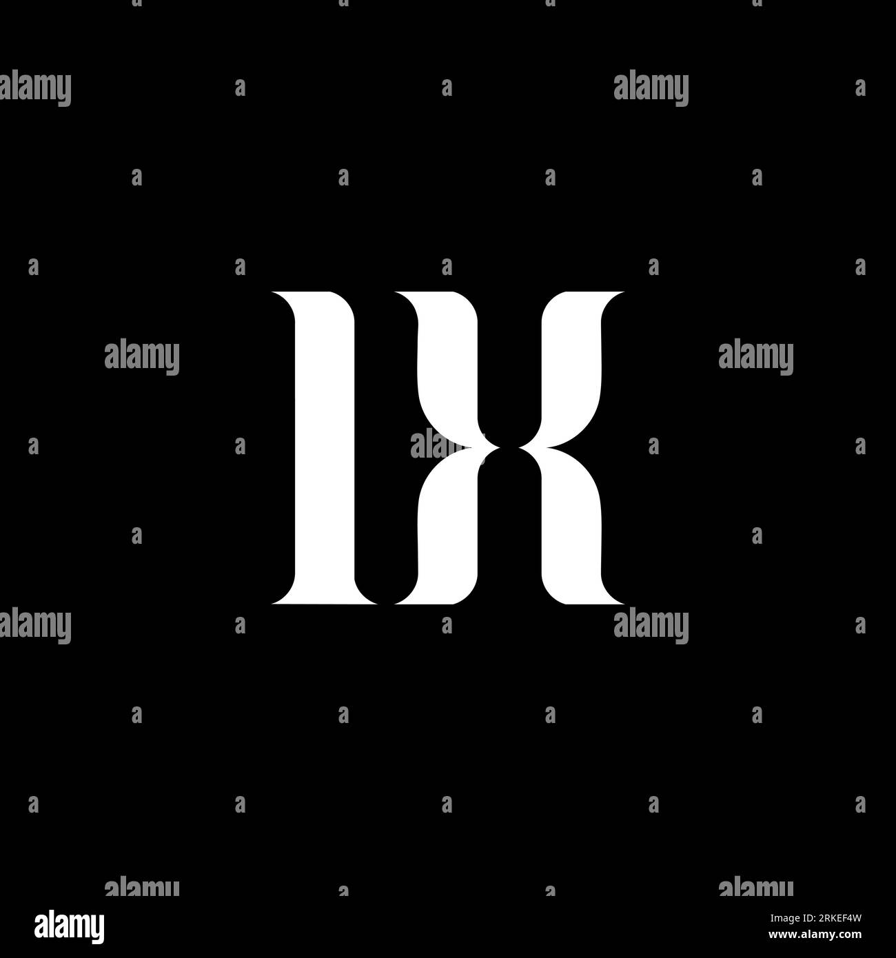 IX I X letter logo design. Initial letter IX uppercase monogram logo white color. IX logo, I X design. IX, I X Stock Vector