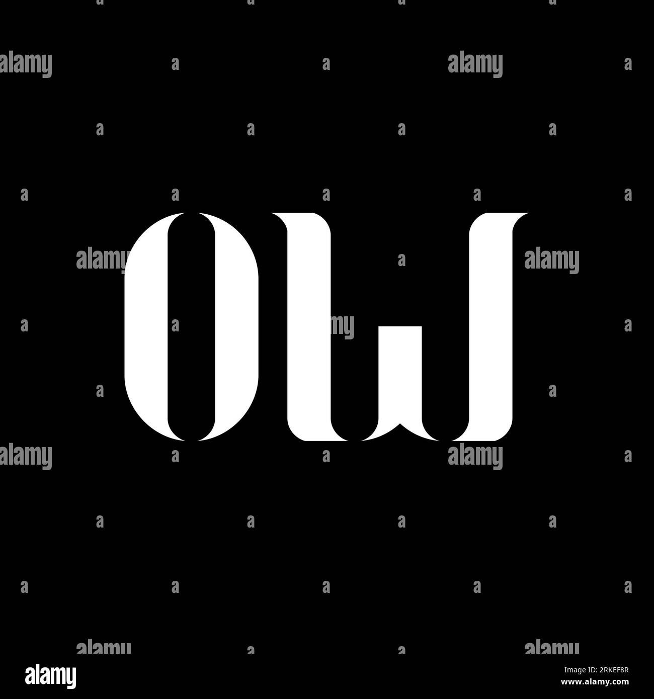 O w design hi-res stock photography and images - Alamy