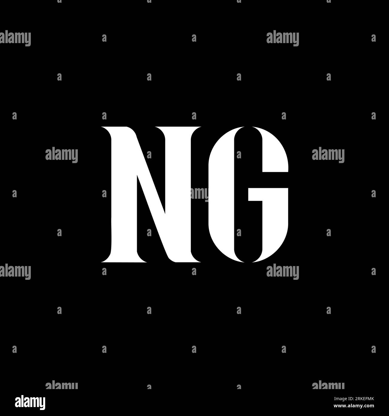 Ng n g letter logo design initial letter ng uppercase monogram logo