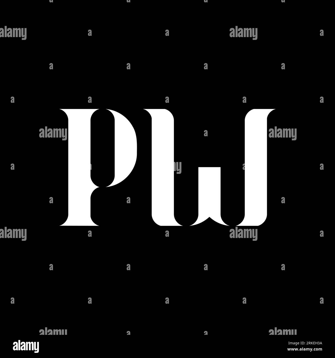 Pw Logo Stock Vector Images Alamy