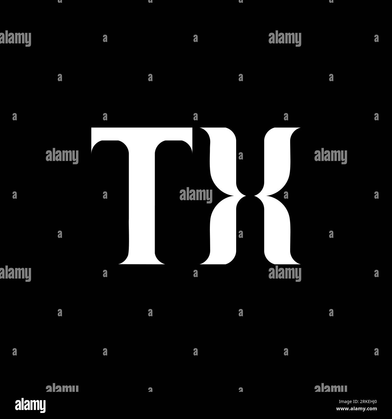 TX T X letter logo design. Initial letter TX linked circle uppercase monogram logo white color. TX logo, T X design. TX, T X Stock Vector