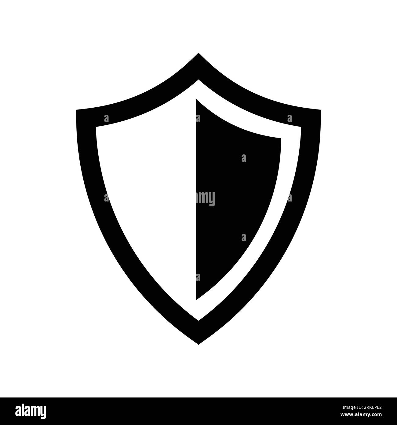 Shield icon in flat style. Vector illustration Stock Vector Image & Art ...