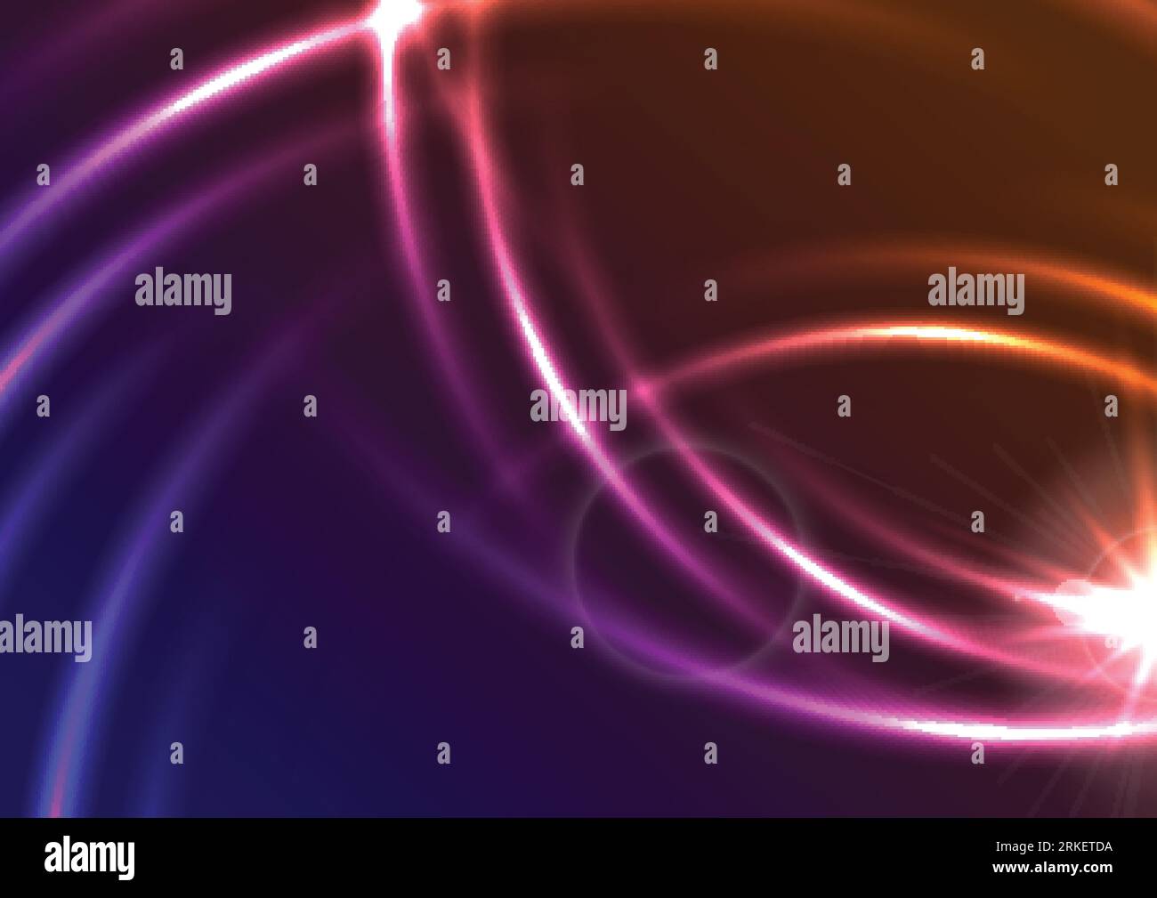 Glowing colorful neon blurred lines abstract background. Vector design Stock Vector