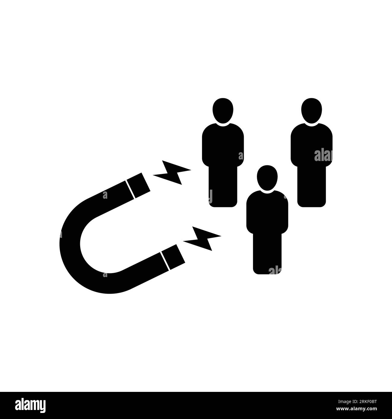 Customer icon. Inbound marketing. Vector icon isolated on white