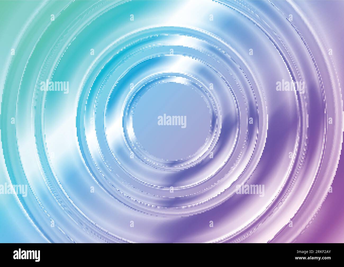 Blue and pink glossy circles abstract tech background. Vector design Stock Vector