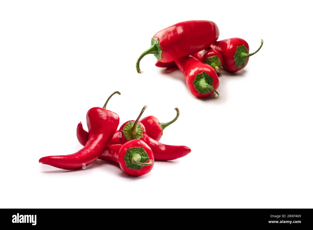 Red hot chili pepper isolated on a white background Stock Photo - Alamy