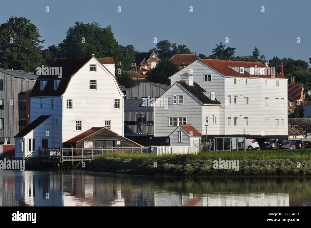 Woodbridge Tide Mill on the River Deben, Suffolk, England, UK Stock