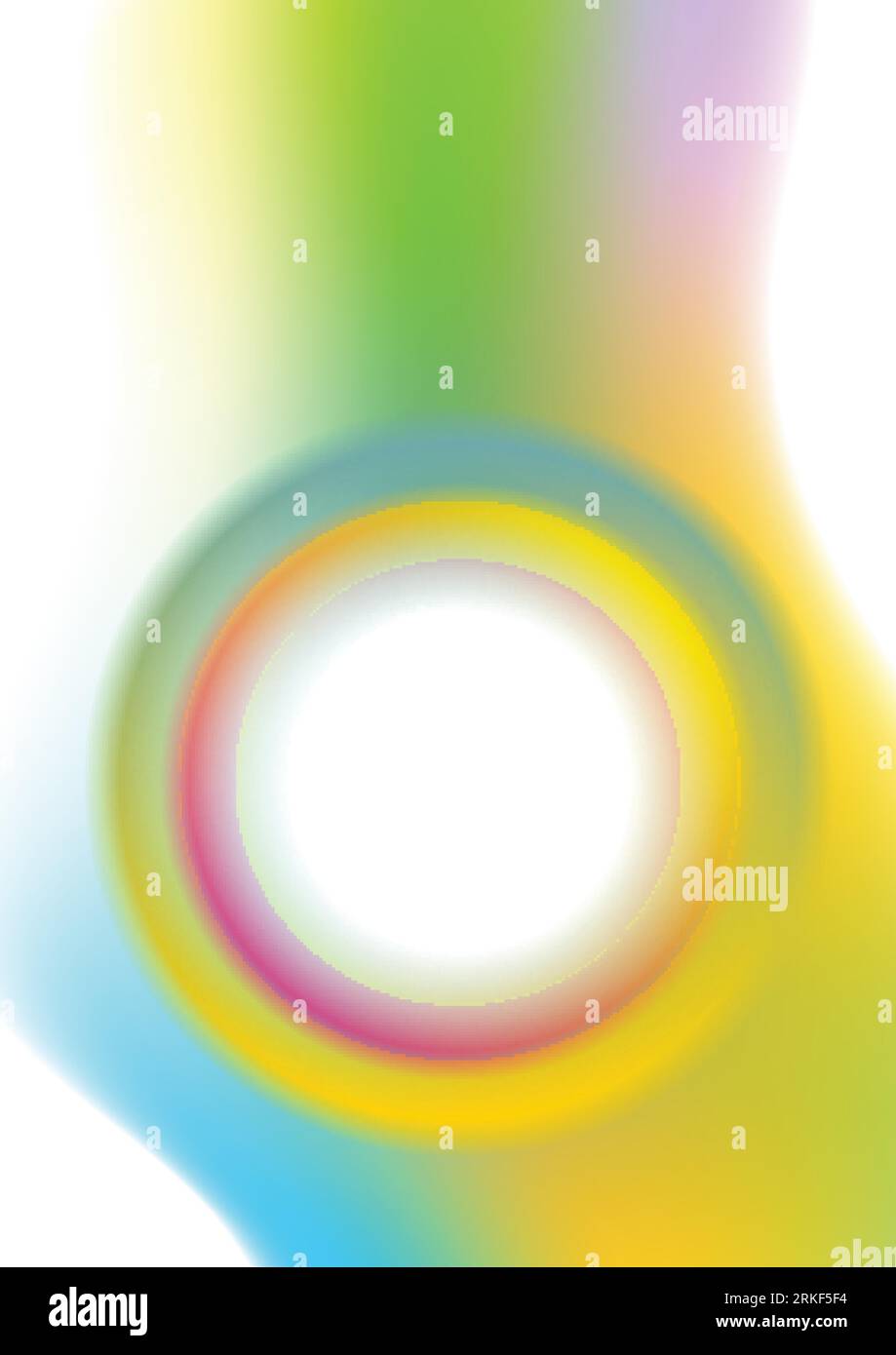 Colorful light liquid wavy shapes abstract background. Vector design Stock Vector
