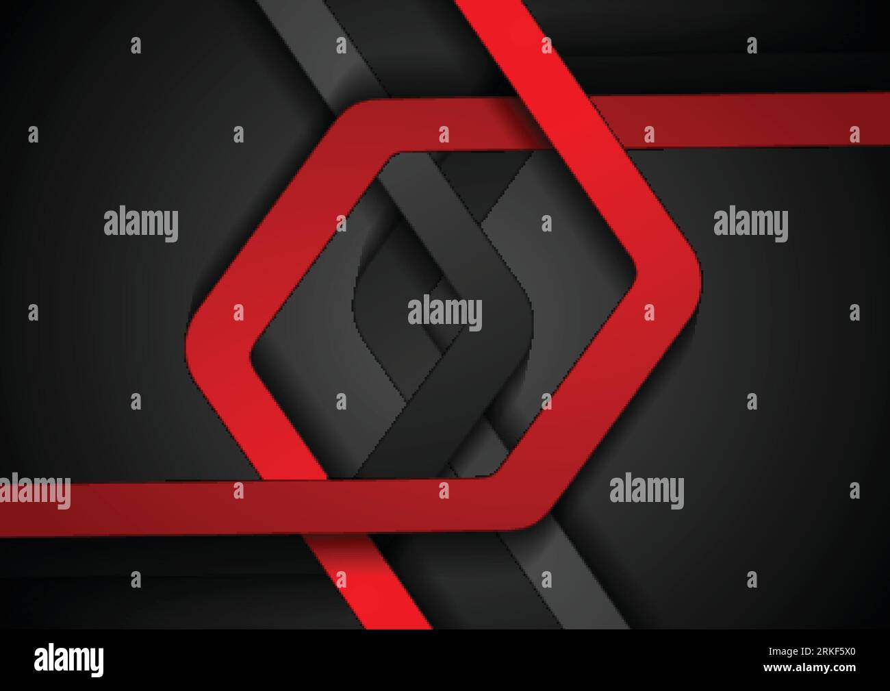 Red and black abstract stripes corporate background. Vector design Stock Vector
