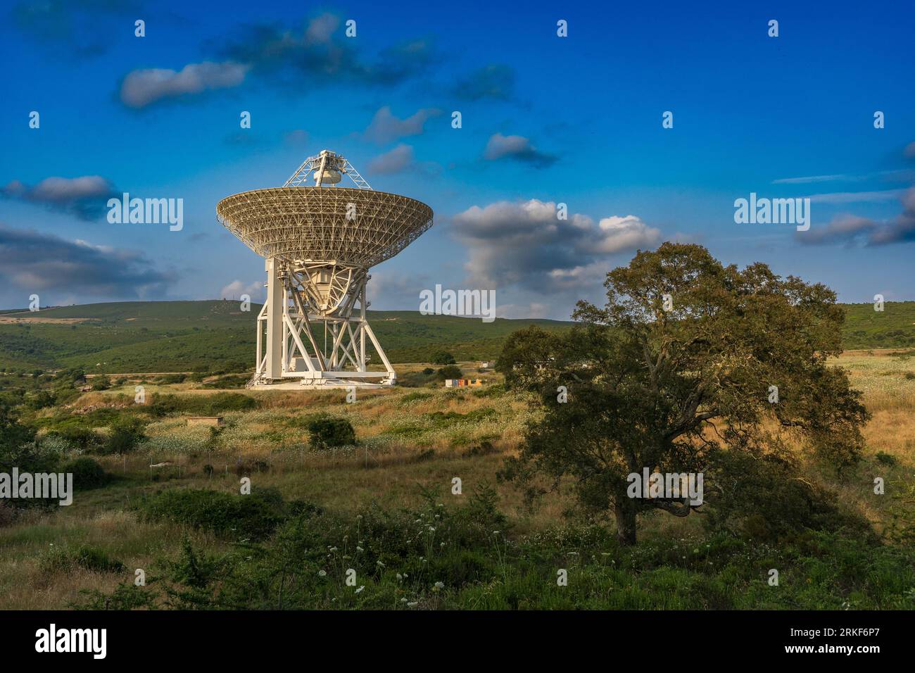 SRT - Sardinia Radio Telescope Stock Photo