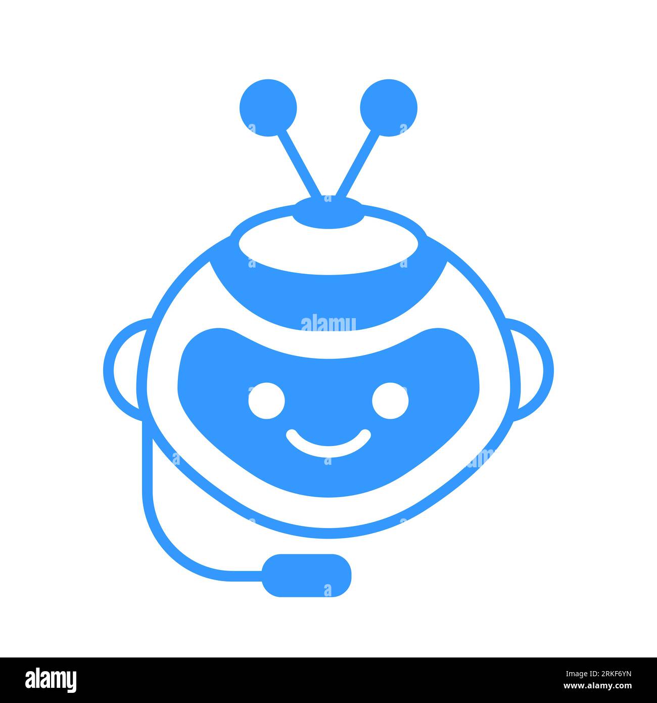 Icône De Robot. Chat Bot Signe Pour Le Concept De Service D