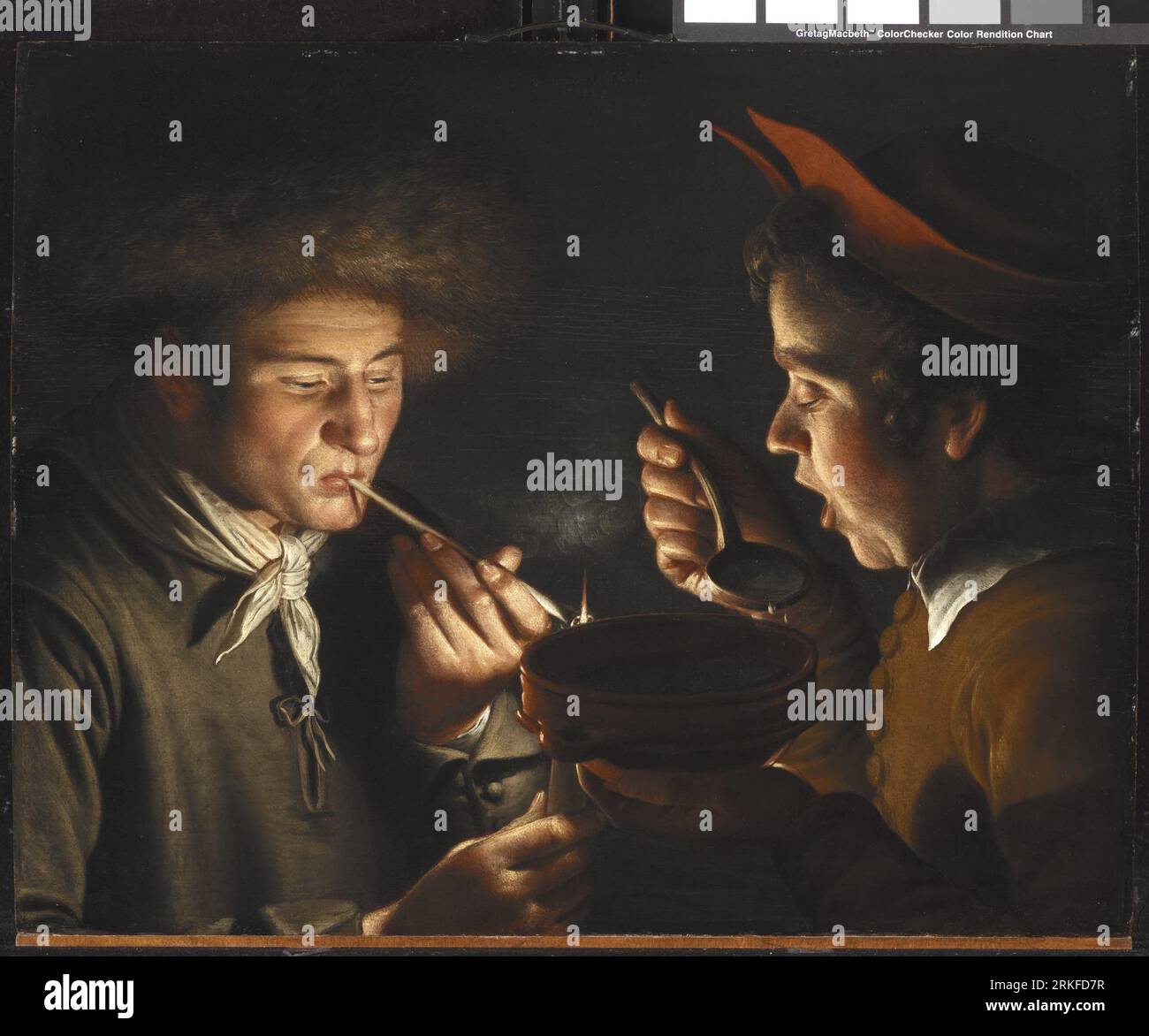 Old man eating painting hi-res stock photography and images - Alamy