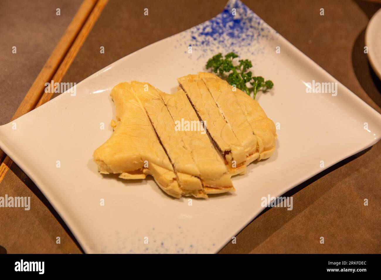 Taiyaki Traditional Fish Shaped Japanese Dessert Stock Photo Alamy
