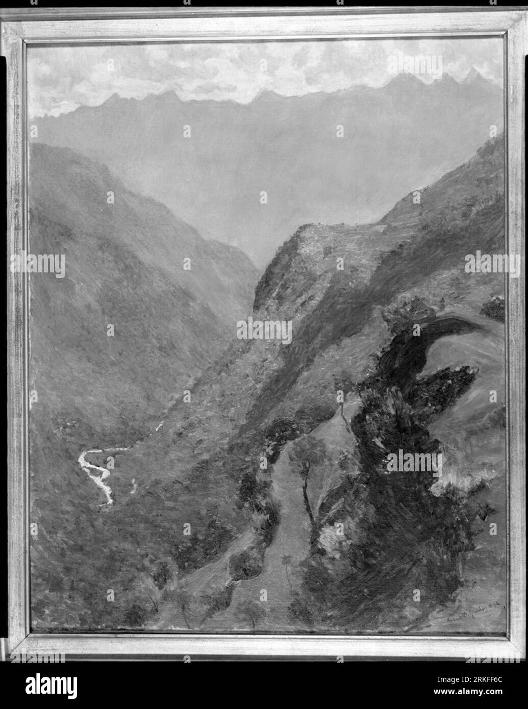 Mountain Pass 1892 by Robert David Gauley Stock Photo - Alamy