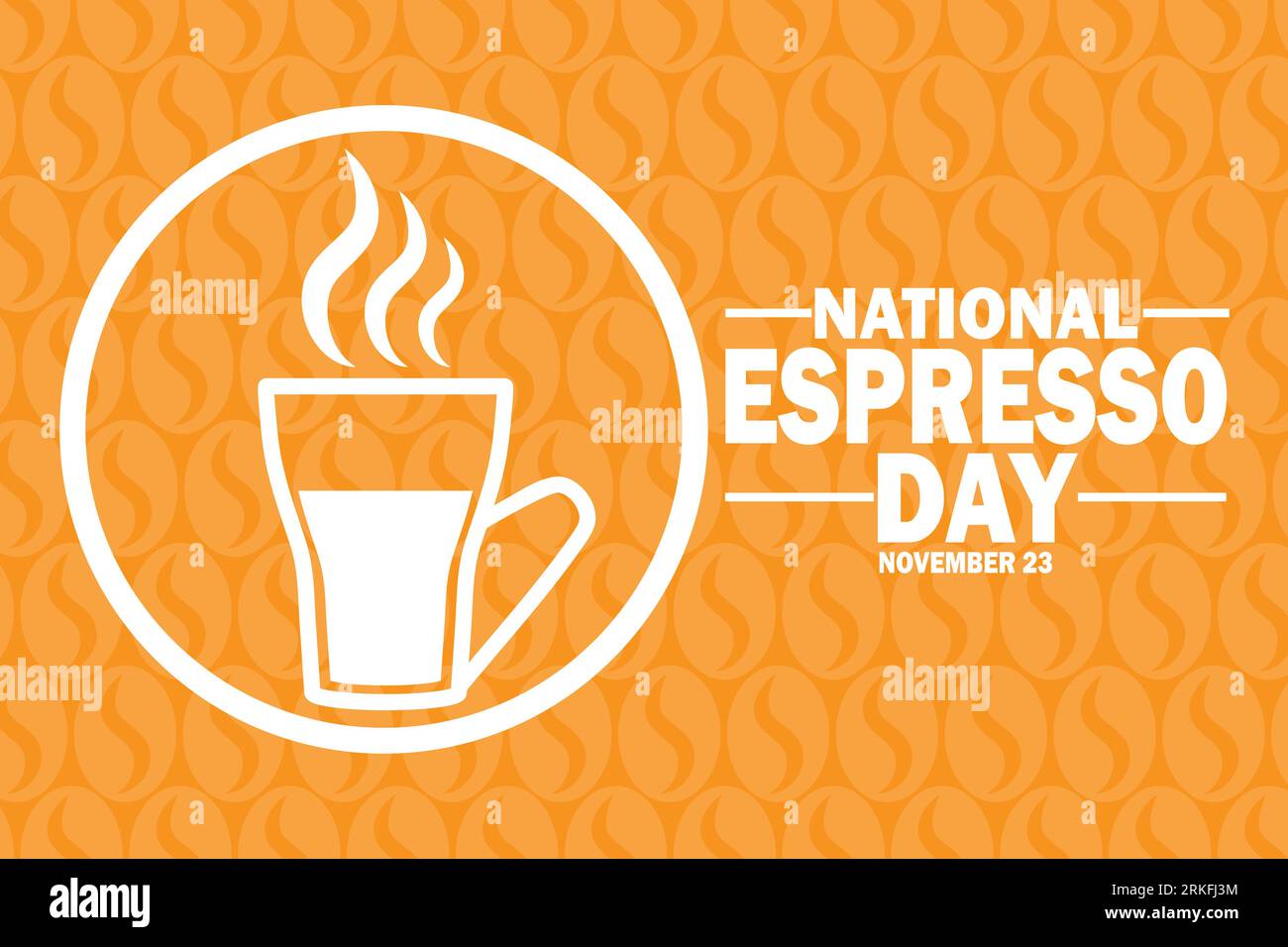 National Espresso Day. November 23. Vector Illustration. Suitable for