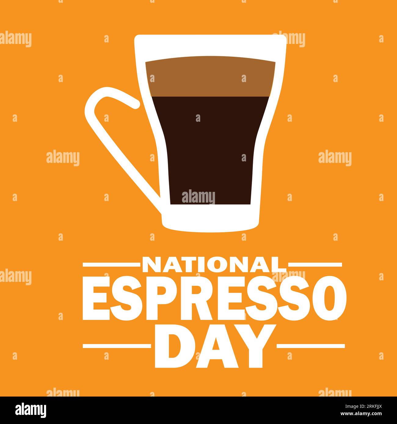 National Espresso Day. Vector illustration. Design element for poster