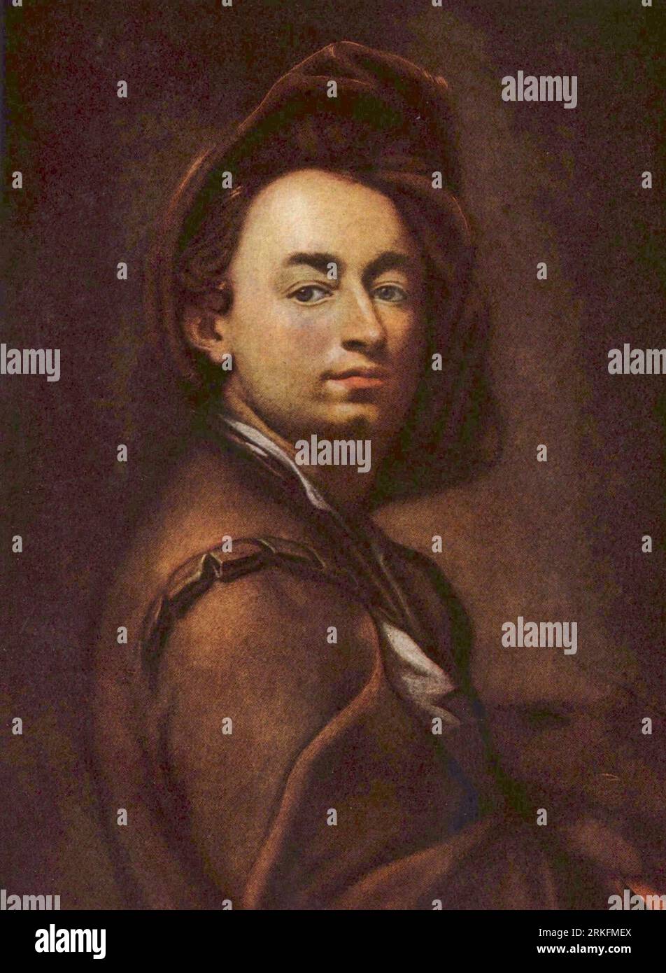 Self Portrait, so-called Lobkowicz 1700 by Petr Brandl Stock Photo - Alamy
