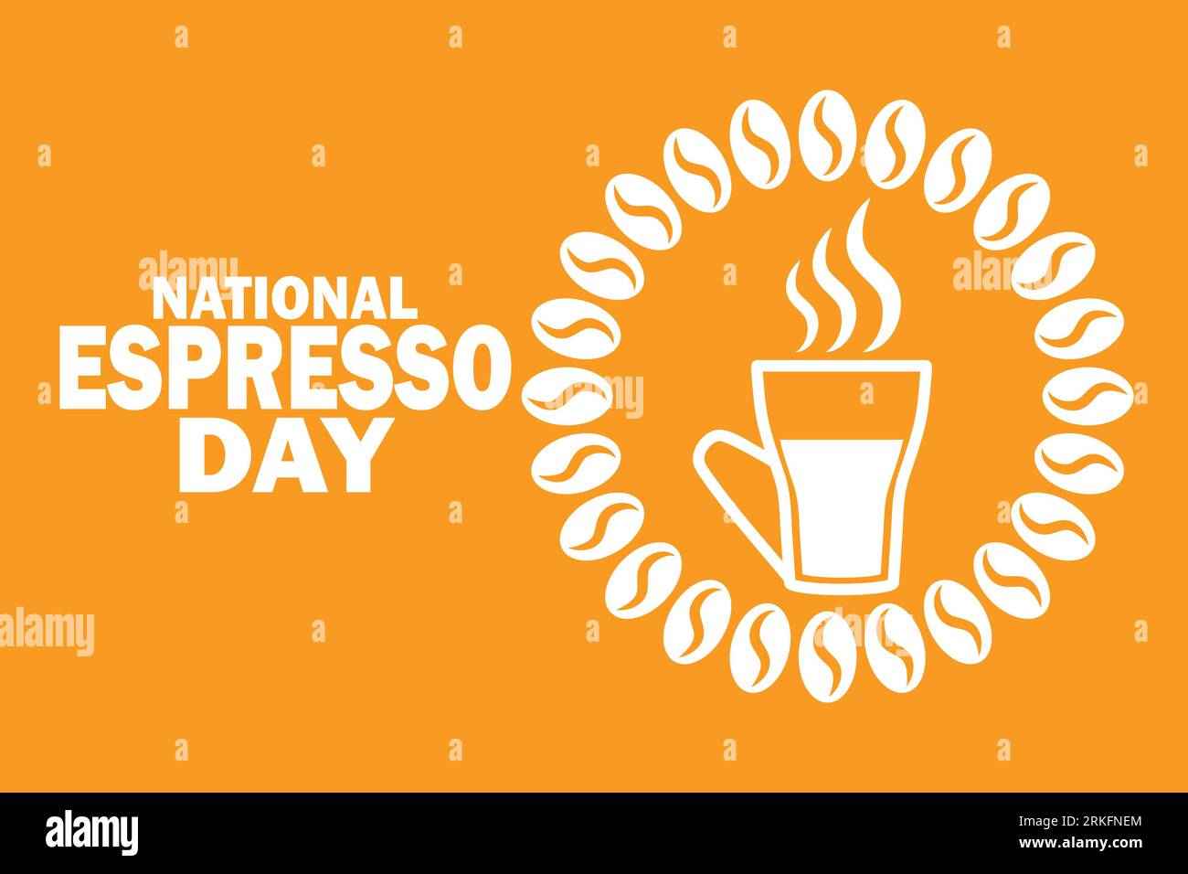 Vector Illustration graphic of national espresso day good for national espresso day celebration. flat design. flyer design. Stock Vector