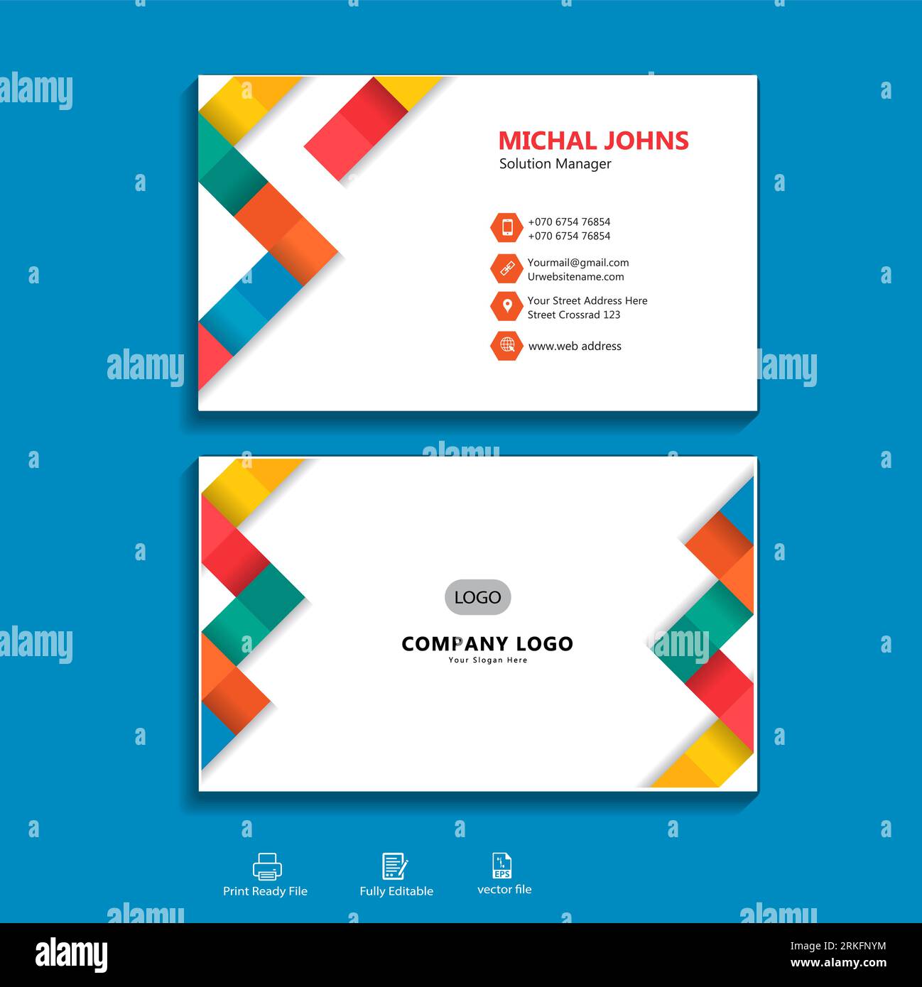 vector premium business card template Stock Vector Image & Art - Alamy