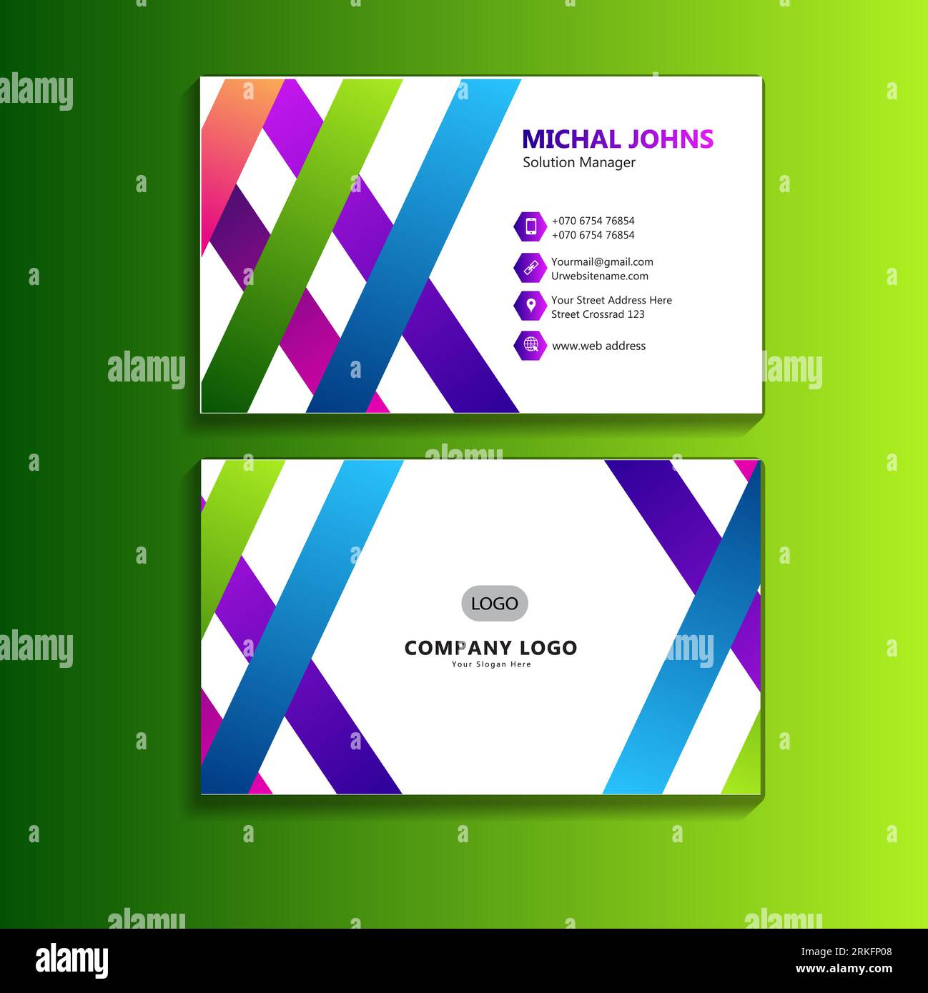 vector premium business card template Stock Vector Image & Art - Alamy