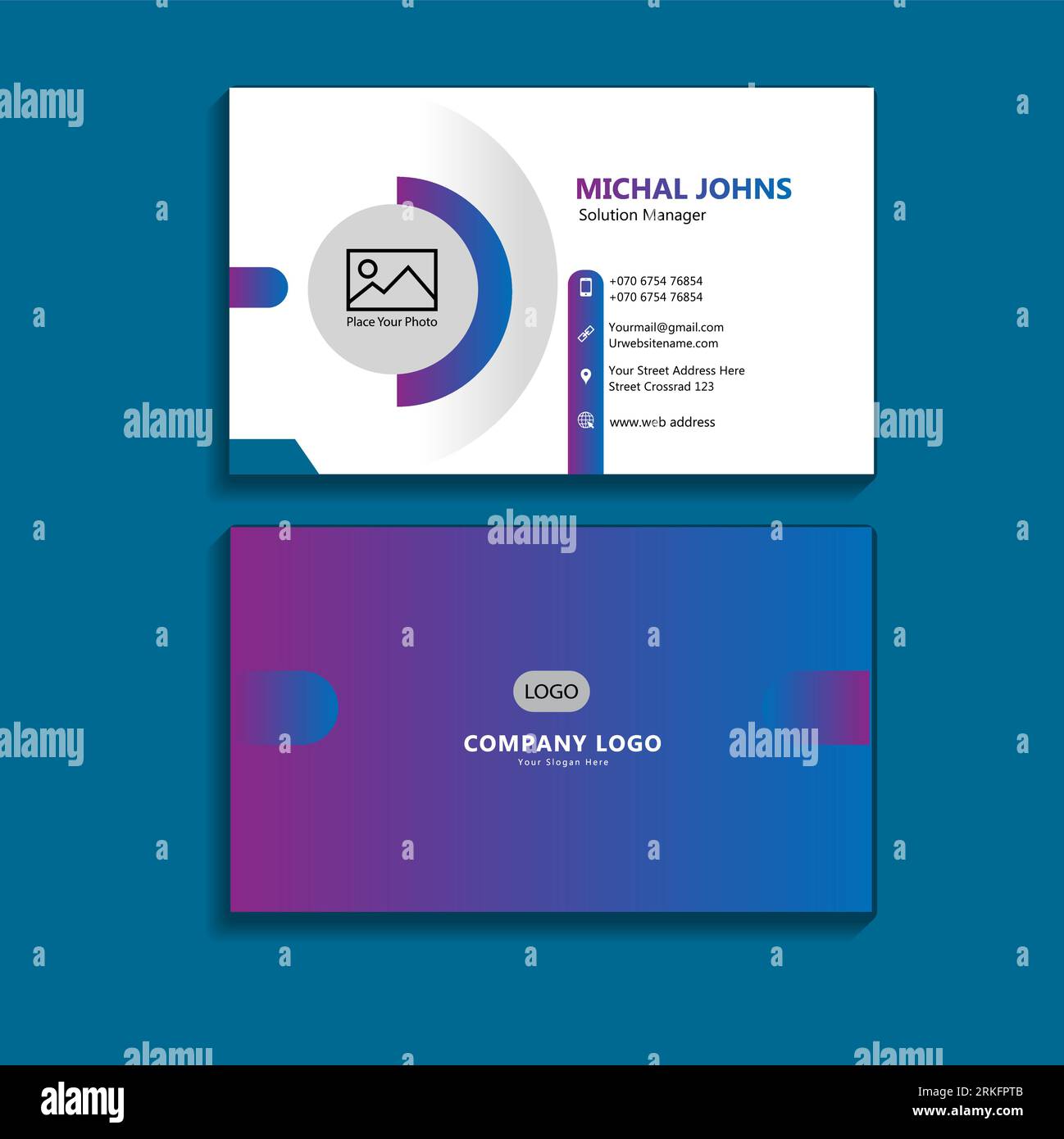 vector premium business card template Stock Vector Image & Art - Alamy